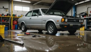 fuite d'huile sous la voiture