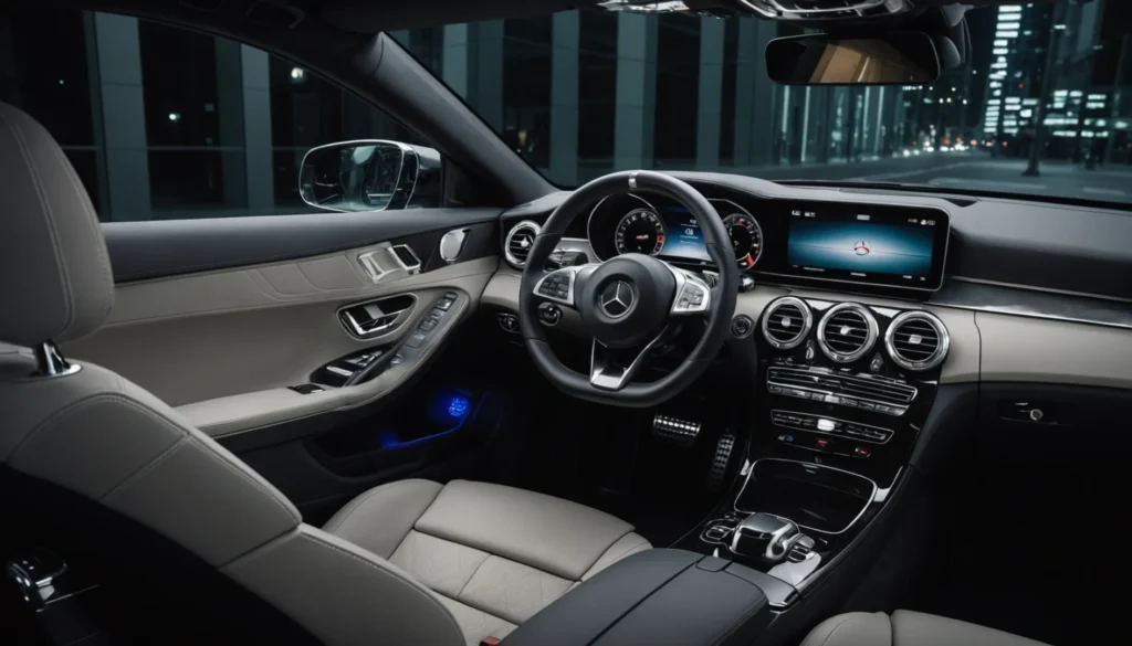 Logo Voiture Lumineux Mercedes : Guide d'Éclairage LED Intérieur