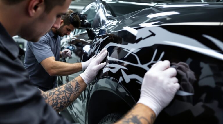 réalisation de marquage véhicule