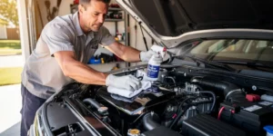 comment enlever de l'huile moteur