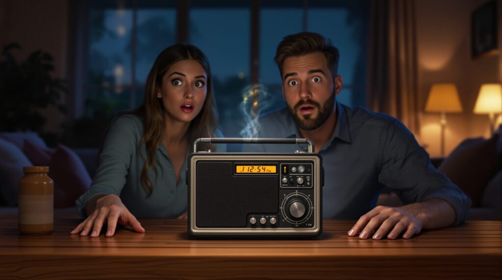 radio qui s'allume toute seule signification