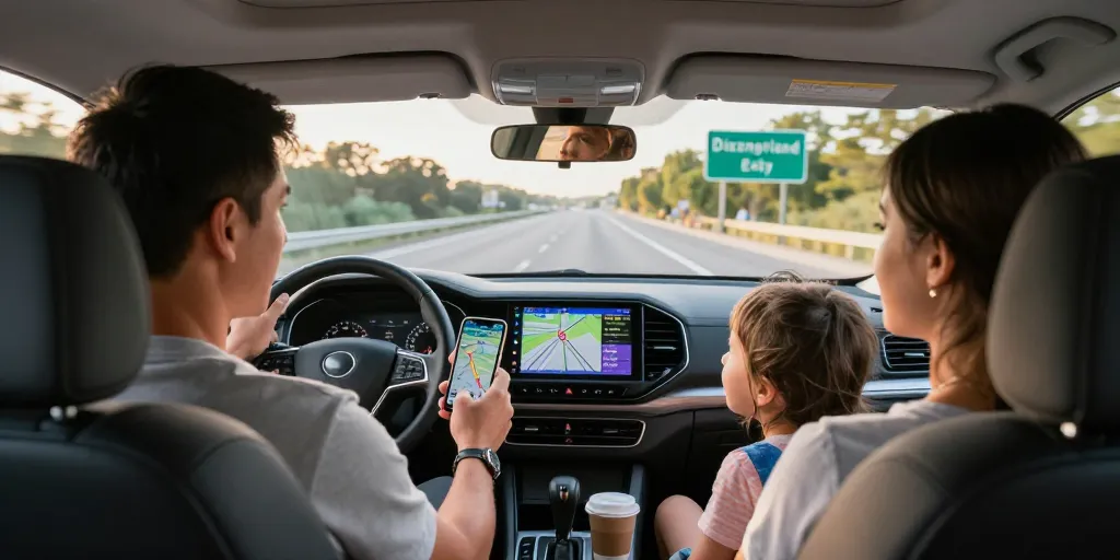 aller a disneyland en voiture