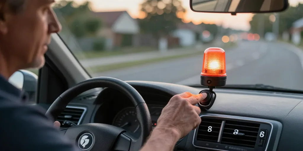 dispositif réfléchissant voiture comment allumer