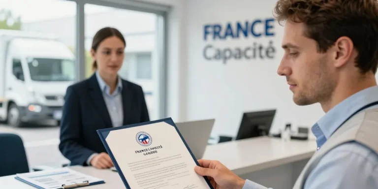 Passer la capacité de transport marchandises avec France Capacité